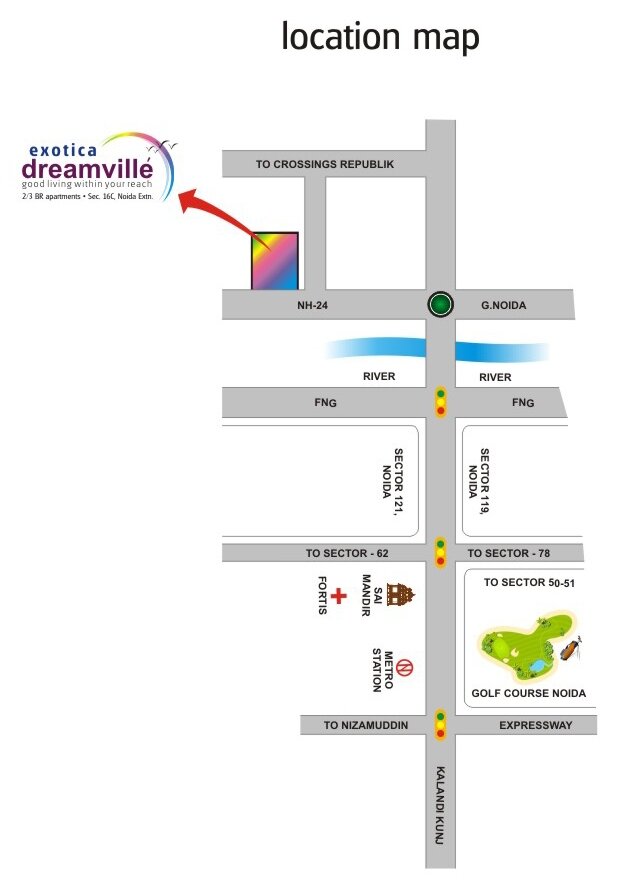 Exotica Dreamville Location Map